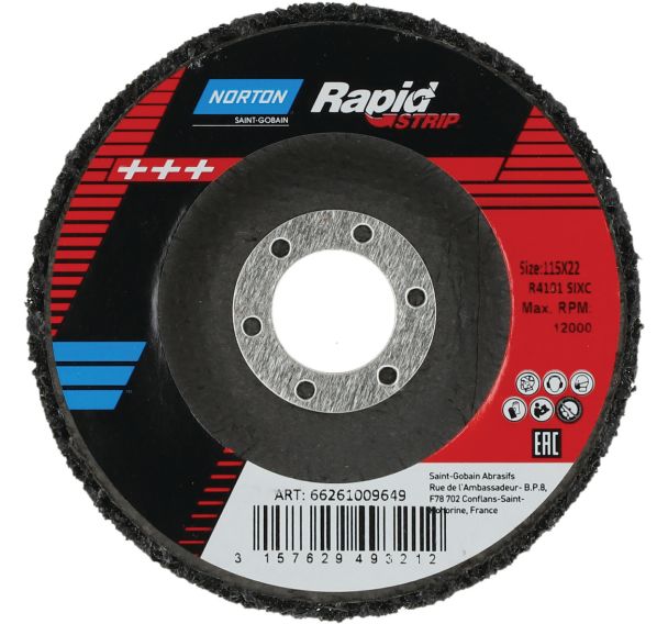 Disque abrasif à moyeu déporté Rapid Strip R4101 - Norton