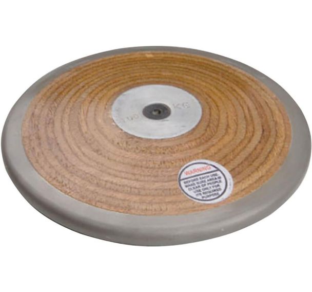 Disque d'athlétisme en bois lamellé