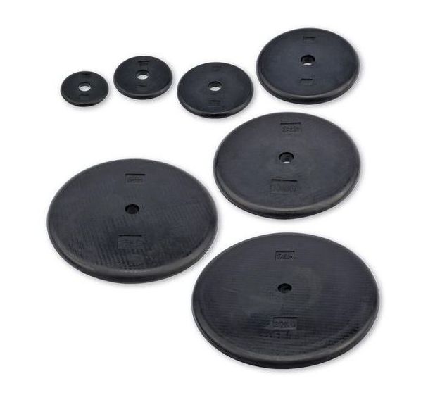 Disque de poids en caoutchouc de 500g à 20 kg