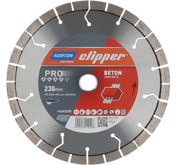 Disque diamant Pro Beton Ø230x22.23mm