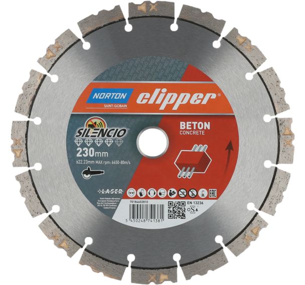 Disque diamant Pro Beton Silencio Ø230x22.23mm