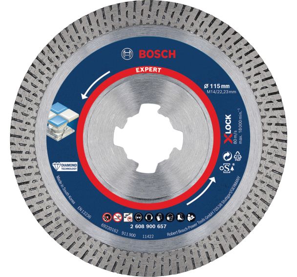 Disque diamant XLOCK céramique rigide Expert - Bosch