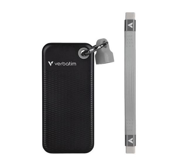 Disque dur externe SSD Pocket Gris 1To - Verbatim