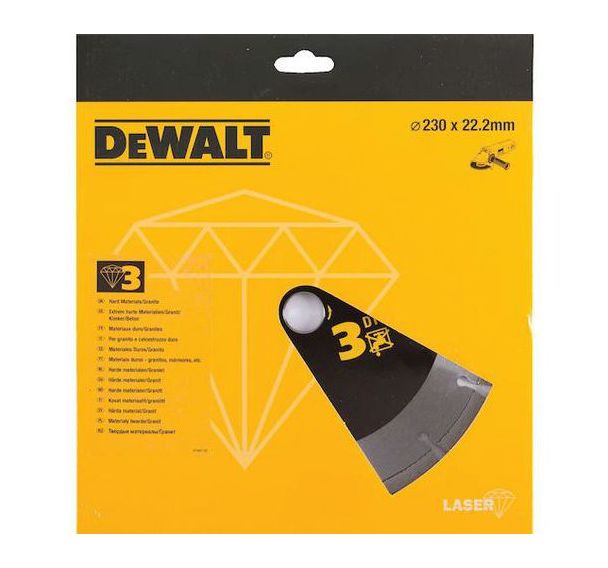 Disque laser pour béton dur/granités - 230 x 22,2 mm - hauteur segment