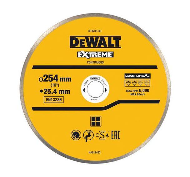 Disque pour scie à carrelage en céramique - 250 x 25,4 mm