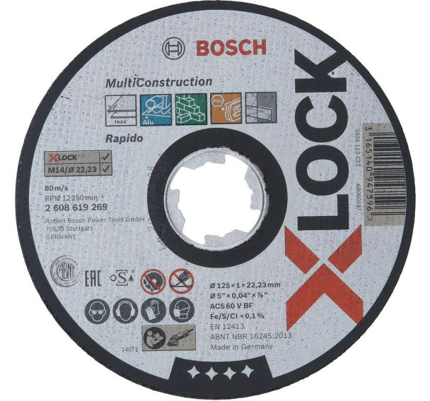 Disques à tronçonner X-lock pour matériaux divers - Bosch