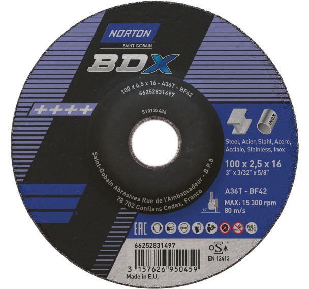 Disques à tronçonner et à ébarber - Ø 125 et 230mm
