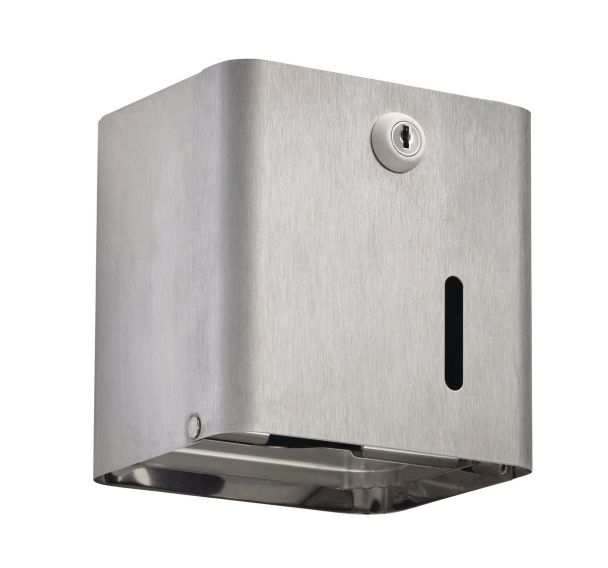Distributeur Papier Hygienique - 2 Paquets / 1 Rouleau - Axos inox