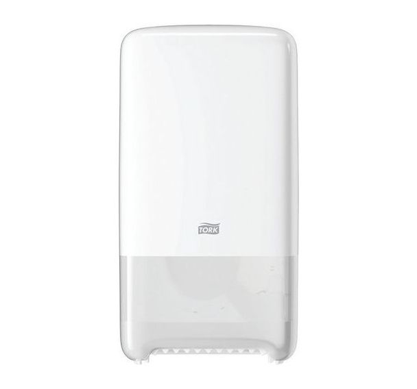 Distributeur de rouleau de papier toilette - Tork Compact T6, Coloris : Blanc