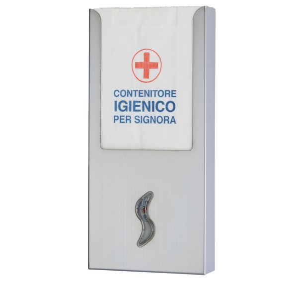 Distributeur de sachets en papier pour protection inox brossé