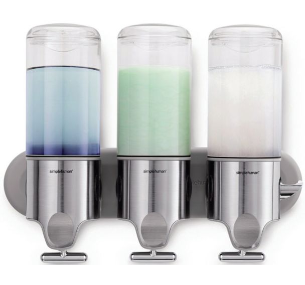 Distributeur de savon mural triple
