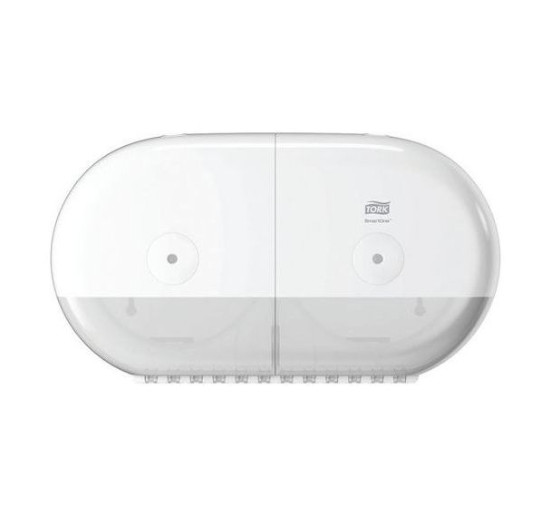 Distributeur double Tork T9 - Papier toilette Smartone, Coloris : Blanc