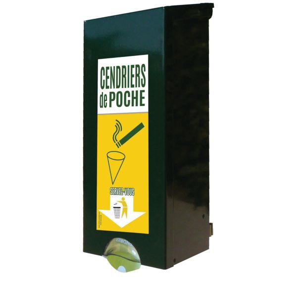 Distributeur extérieur de cendriers depoche Megoclean 200 vert