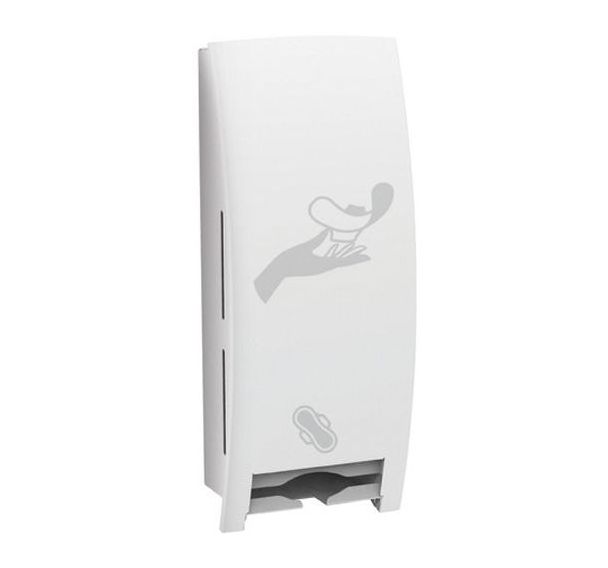 Distributeur hygiène féminine Milady - 1 flux - Blanc