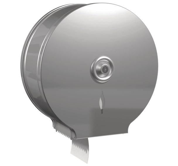 Distributeur papier toilette Jumbo Métal 200 m inox brossé - JVD