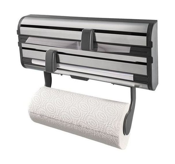 Distributeur triple rouleaux en inox brossé
