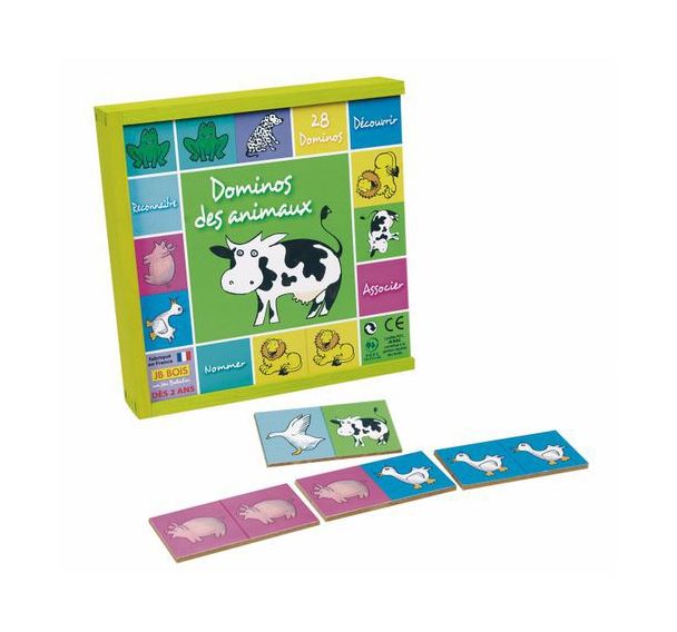Dominos des animaux 28 pièces