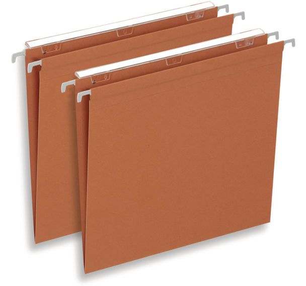 Dossier suspendu kraft à volets d'agrafage budget - Pour armoire et tiroir - Fond V