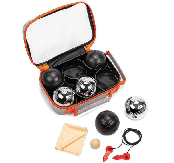 Double-Triplette Petanque K-Ro Team 4 - Boules 720g 3 noires et 3 mat