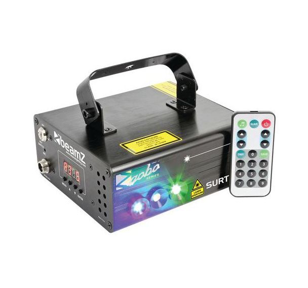 Double Laser Surtur II RG Gobo DMX IRC LED bleue 3 W