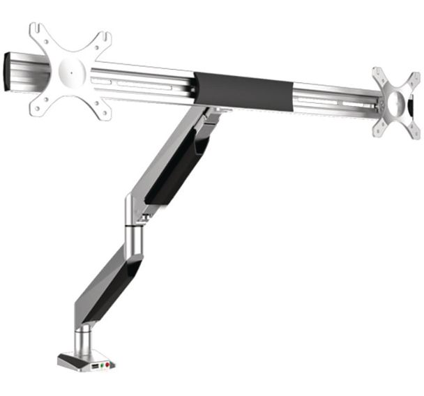 Double bras porte ecran - Desq