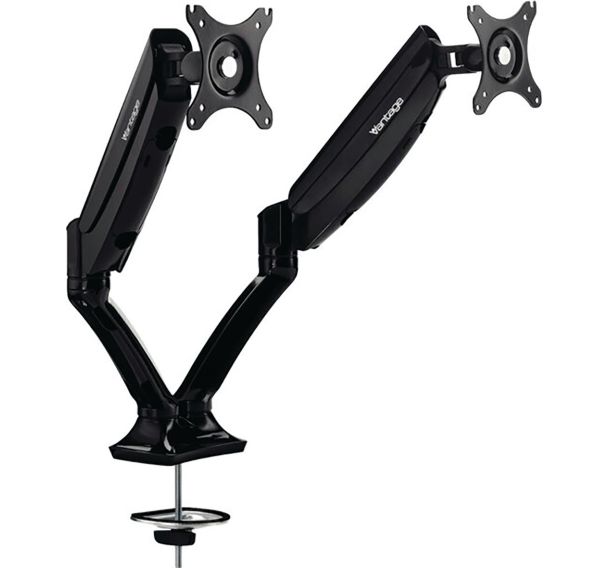 Double bras porte écran articulé Vantage vérin gaz à ressort - Novus