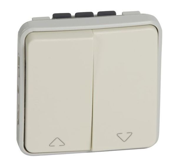 Double interrupteur pour moteur de volets roulants 10 A
