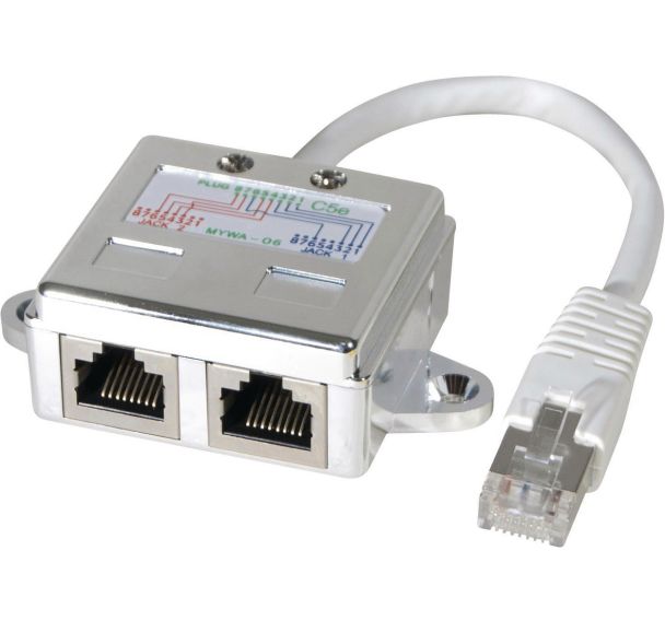 Doubleur de port RJ45 blindé