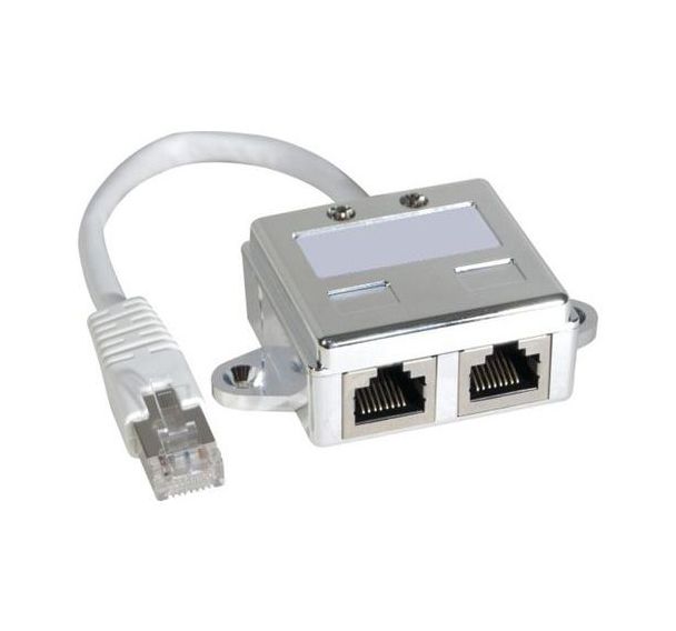 Doubleur de port RJ45 blindé