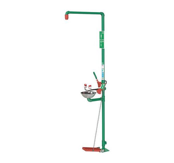 Douche/laveur d'yeux combiné à vidange automatique - Pour extérieur - Hughes