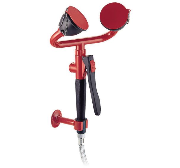 Douchette de sécurité murale pour les yeux - 2 jets - Hughes