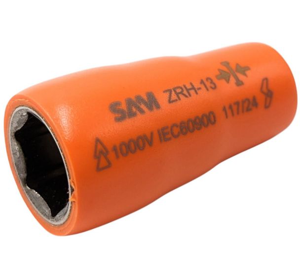 Douille 1/4" 6 pans - Isolée 1000 volts - Sam