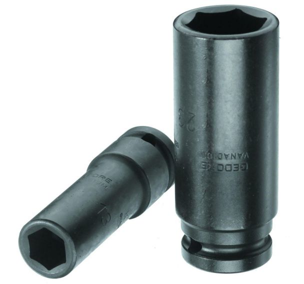 Douille impact métrique longue 1/2" 6 pans K19L - Gedore