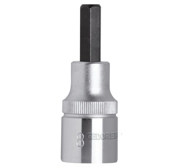 Douille tournevis 1/2" courte vis 6 pans R6255 - GedoreRed