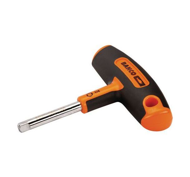Douille tournevis 1/4" manche T 45mm
