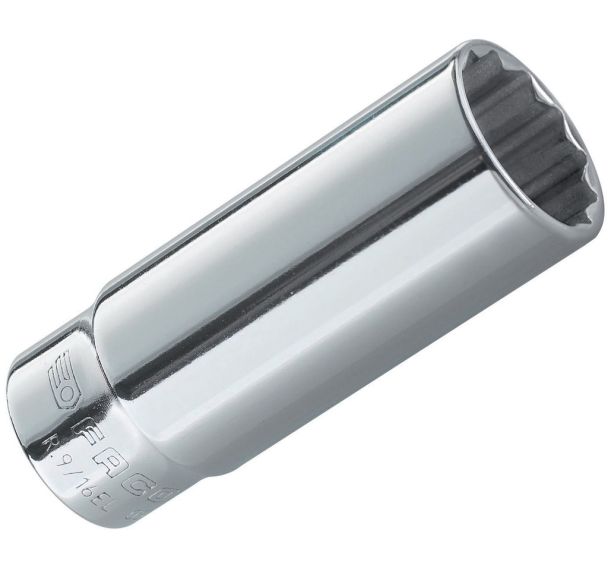 Douilles 1/4'' longues 12 pans en pouces
