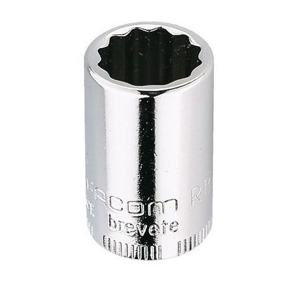 Douilles 1/4'' parois fine 12 pans en pouces