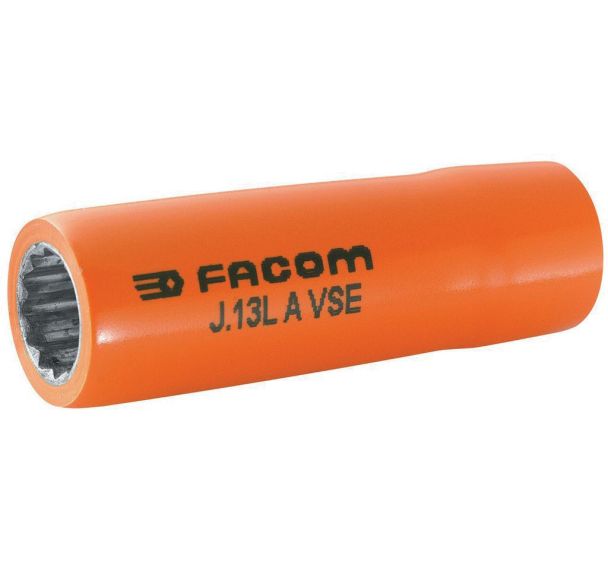 Douilles 3/8'' 12 pans longues isolées 1000 Volts série VSE