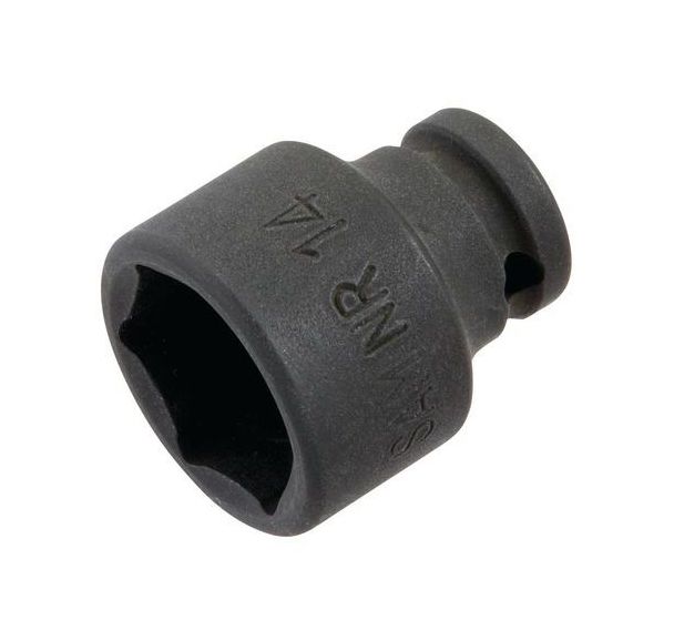 Douilles impact 1/4'' courtes 6 pans en mm _ NR