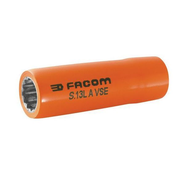 Douilles longues 1/2'' 12 pans isolées 1000 Volts série VSE