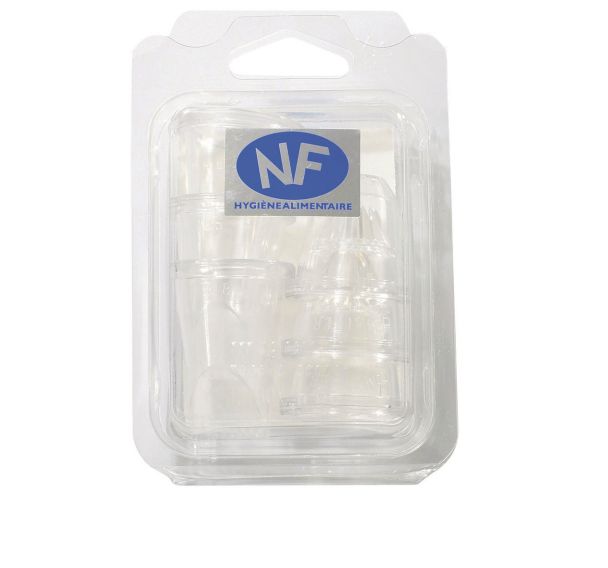 Douilles polycarbonate pâtissière en boite de 6
