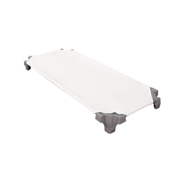 Drap housse pour couchette maternelle blanc