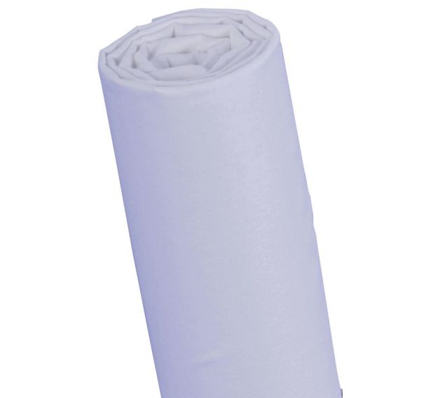 Drap housse uni 120 x 200 cm coloris blanc