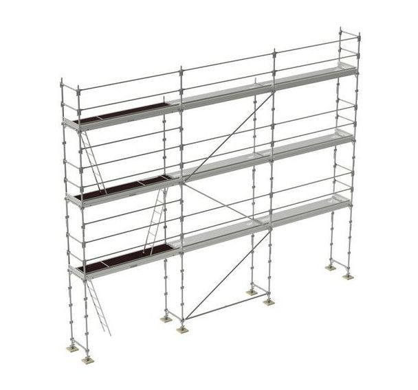 Échafaudage acier R200 Progress - Garde-corps lisses - Tubesca Comabi