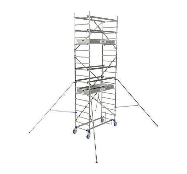 Échafaudage roulant Cross 180 aluminium - Tubesca