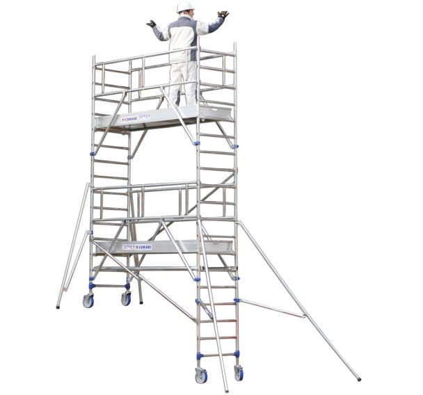 Echafaudage roulant aluminium Totem 2 box 250 - Tubesca