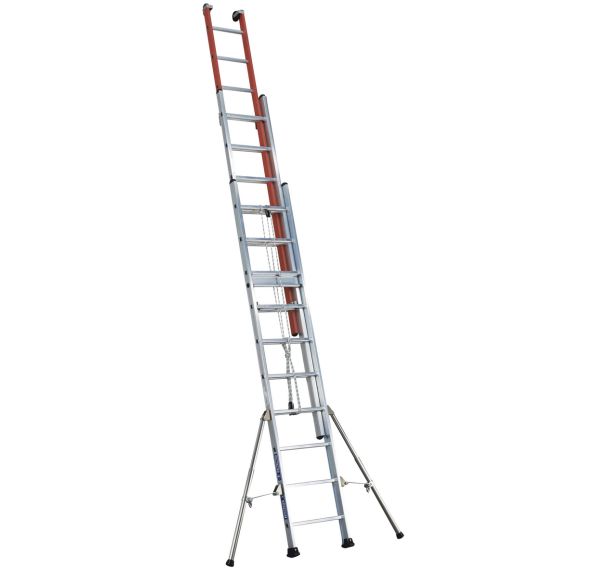 Echelle coulissante à corde Isolex - 3 plans 3 x 10 échelons
