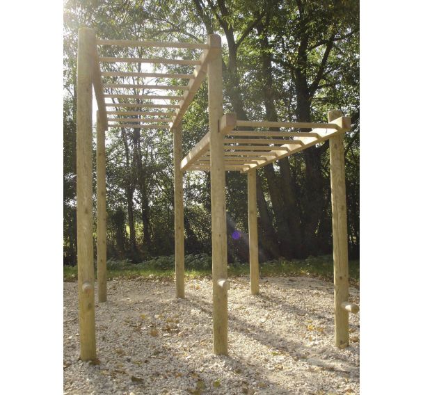 Echelle de suspension version rondins