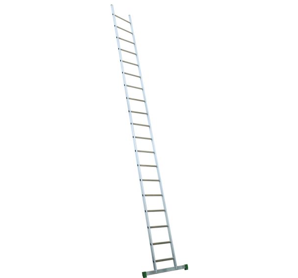 Échelle simple aluminium Prima - 11 à 19 échelons - Barre stabilisatrice - Facal