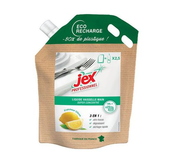 Ecorecharge liquide vaisselle citron - 750 ml - Jex